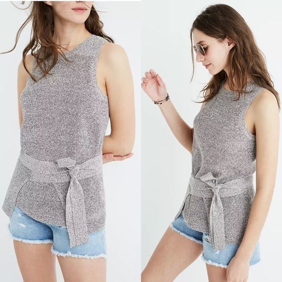 Madewell Tops - Madewell Tie-Wrap Sweater Tank M